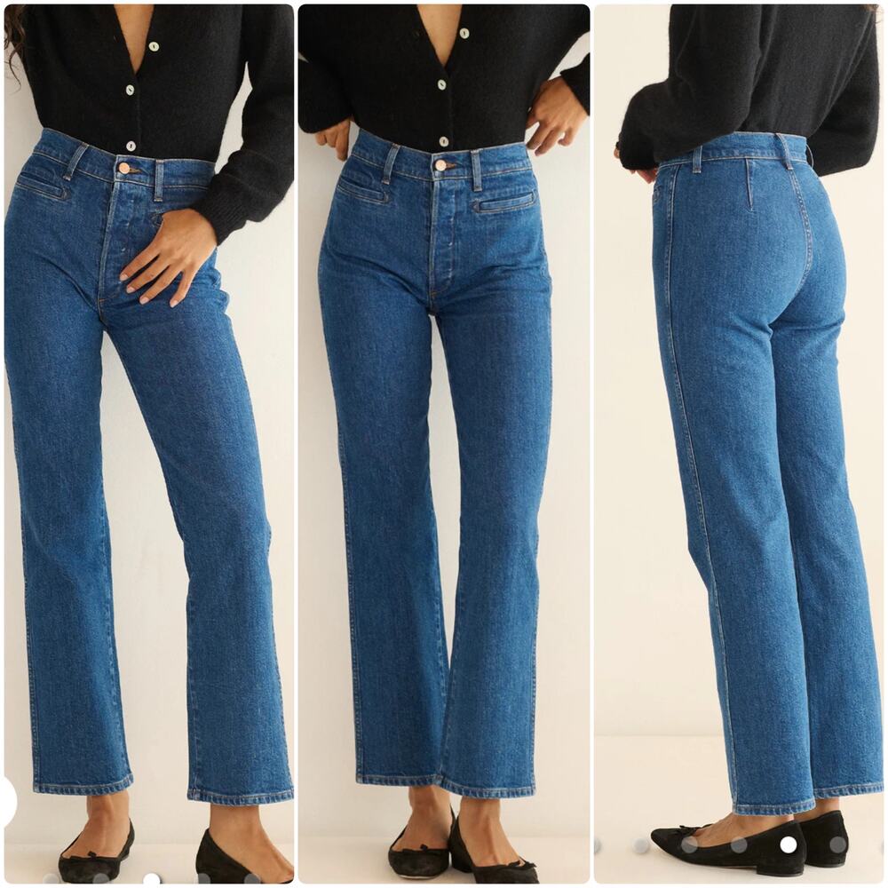 Doen Nikita Blue Jeans organic cotton size 28 sailor style